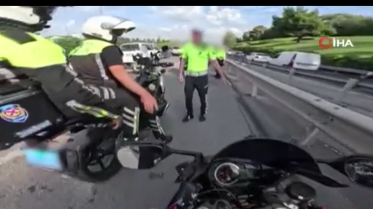İstanbul’da motosikletiyle hız yapıp paylaştı! Yakalandı